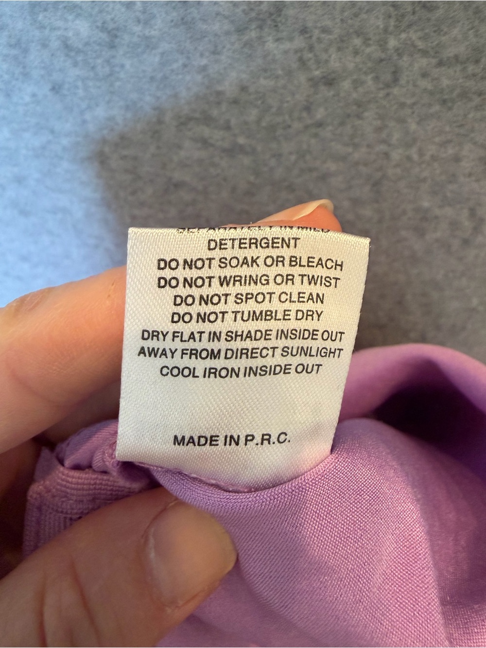 Wide-Leg High-Rise Pants in Soft Lilac - Picture 4 of 6